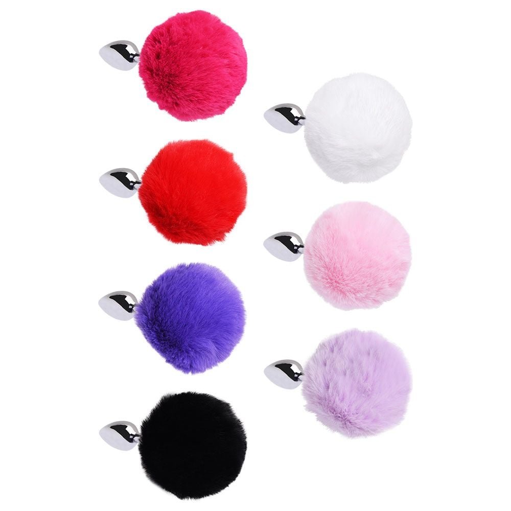 Plug Anal Aço Pompom Coelho Sexy Import