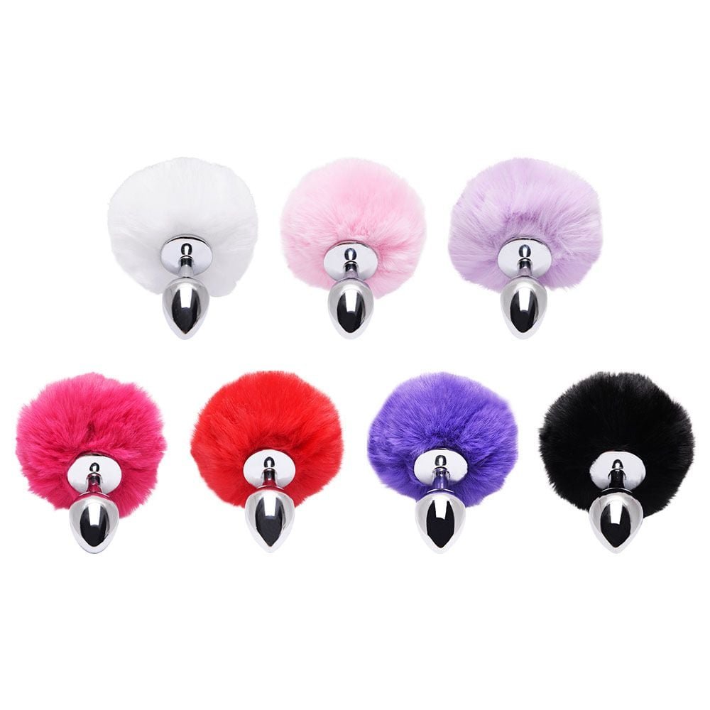 Plug Anal Aço Pompom Coelho Sexy Import