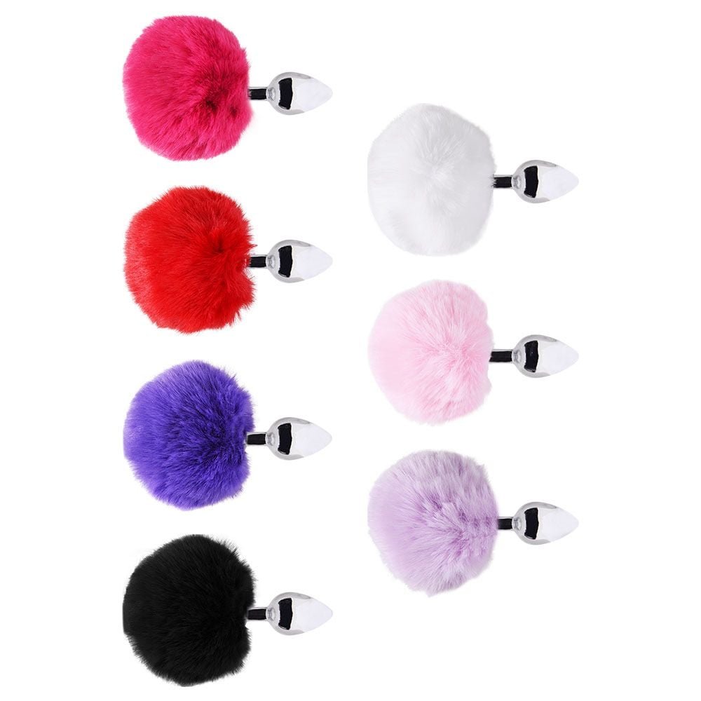 Plug Anal Aço Pompom Coelho Sexy Import