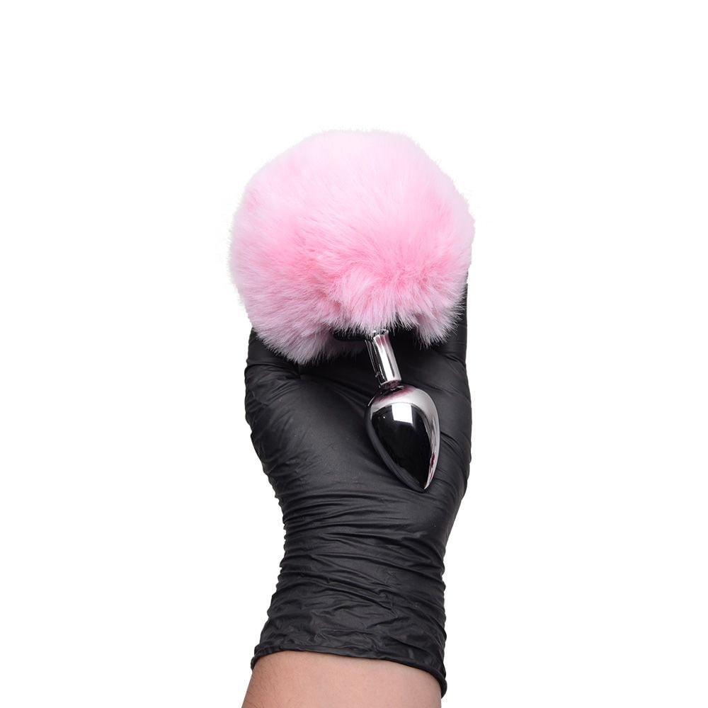 Plug Anal Aço Pompom Coelho Sexy Import