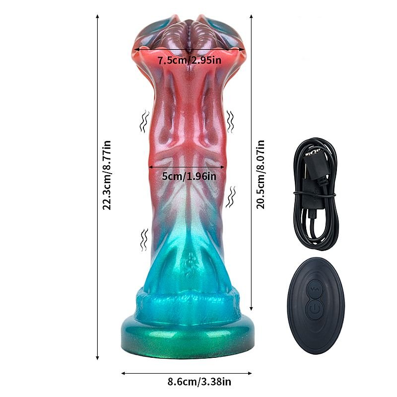 Plug Anal Alien com Vibração - Controle Remoto - 22,3 x 7,5