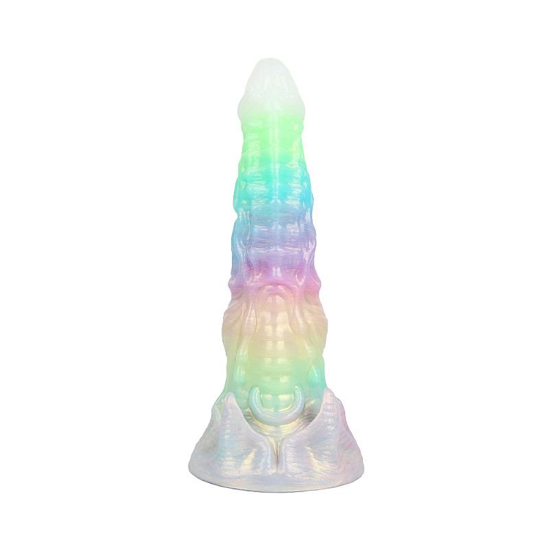 Plug Anal Alien com Vibração / Fluorescente - Controle Remoto - 23,5 x 6,3