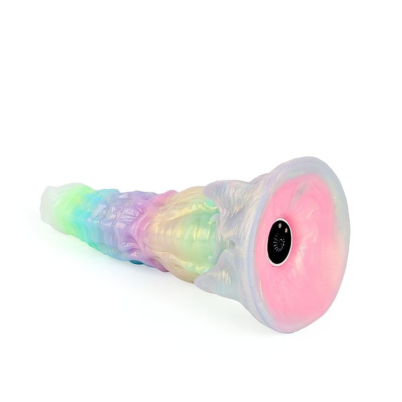 Plug Anal Alien com Vibração / Fluorescente - Controle Remoto - 23,5 x 6,3