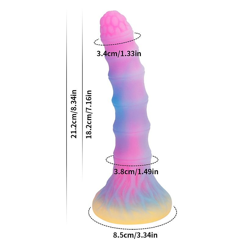 Plug Anal Alien Fluorescente - 21,2 x 3,8