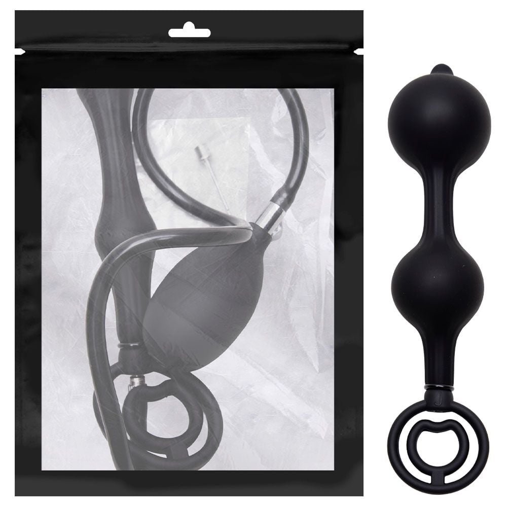 Plug Anal Anel Duplo Inflável 22,5 X 5cm Sexy Import