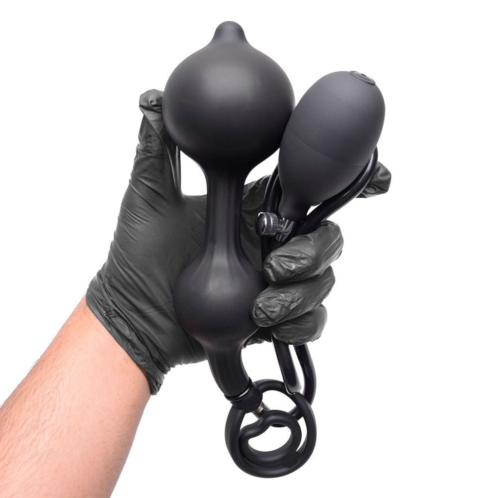 Plug Anal Anel Duplo Inflável 22,5 X 5cm Sexy Import