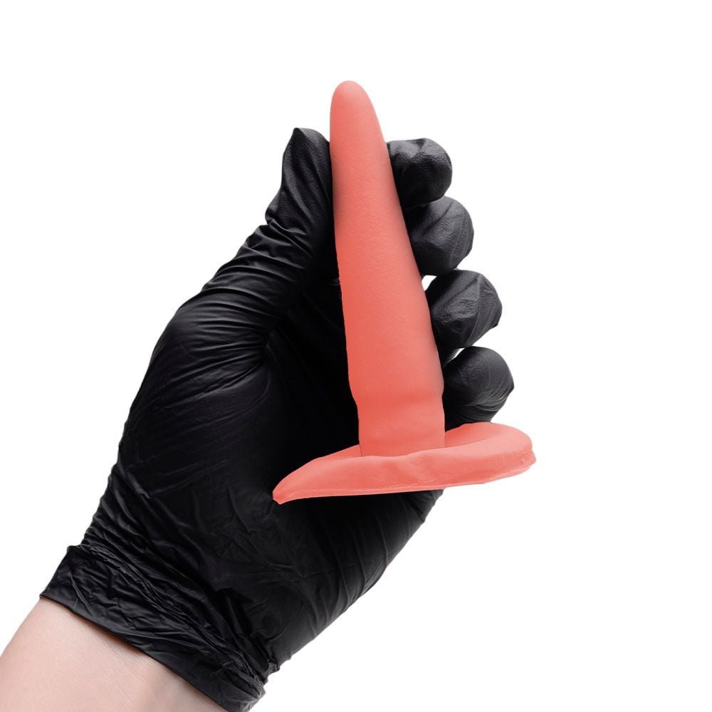 Plug Anal Borracha Maciça 11,2 X 2,5cm Prazer E Cia