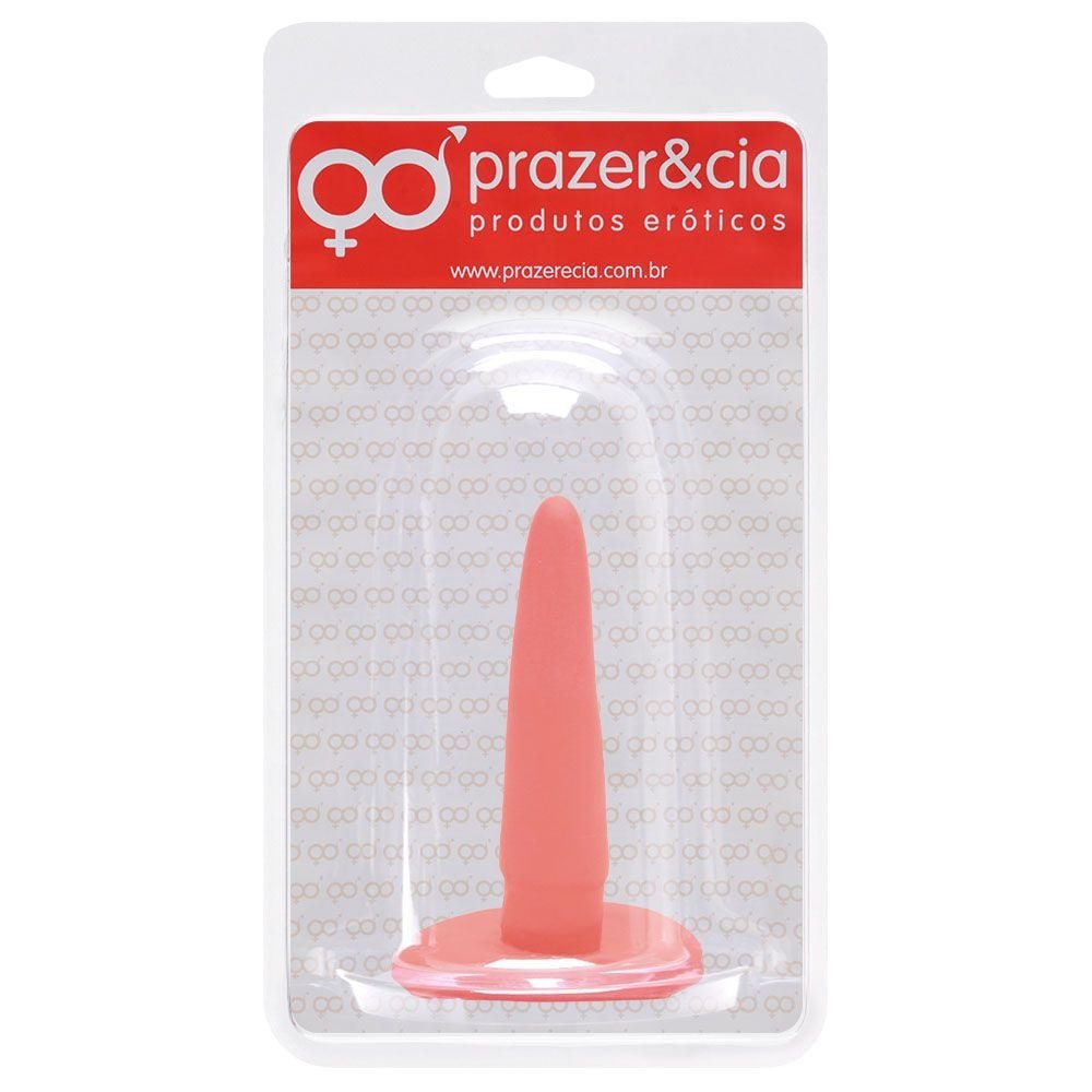 Plug Anal Borracha Maciça 11,2 X 2,5cm Prazer E Cia