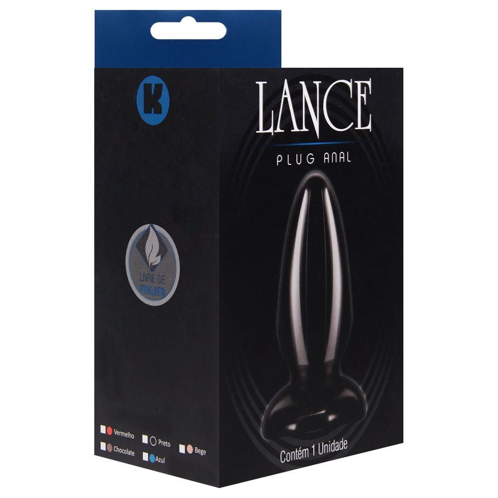 Plug Anal Borracha Maciço 10 X 3,5cm Kgel