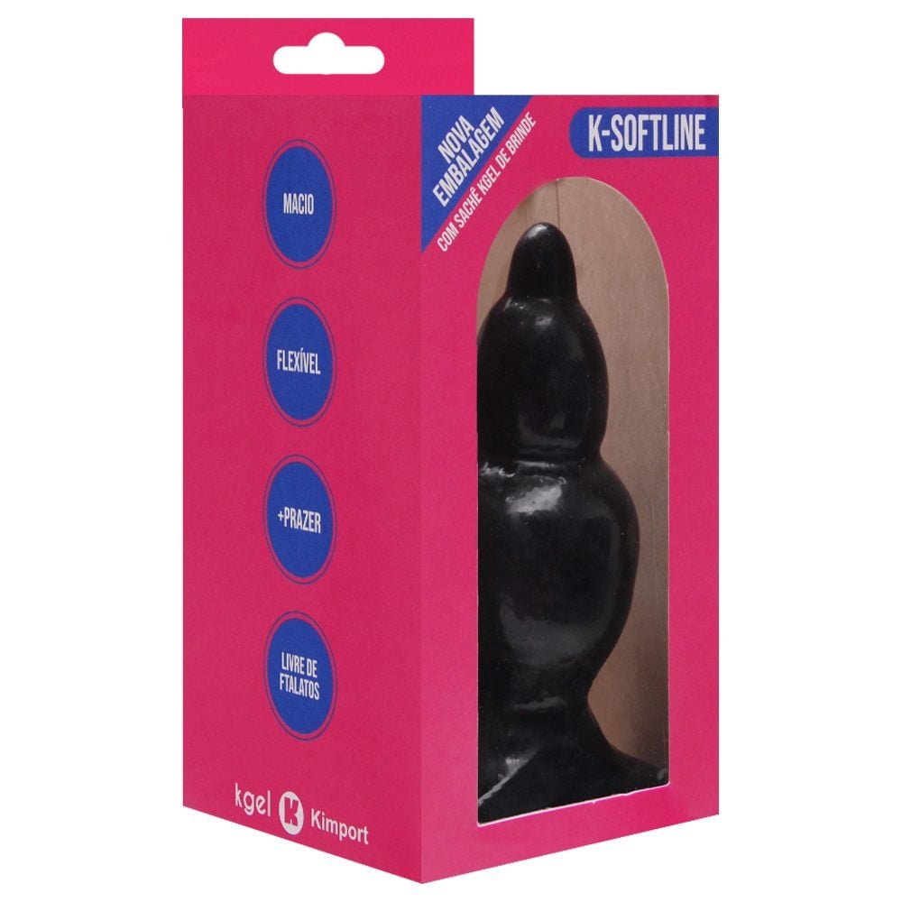 Plug Anal Borracha Maciço 11,5 X 4,8cm Kgel