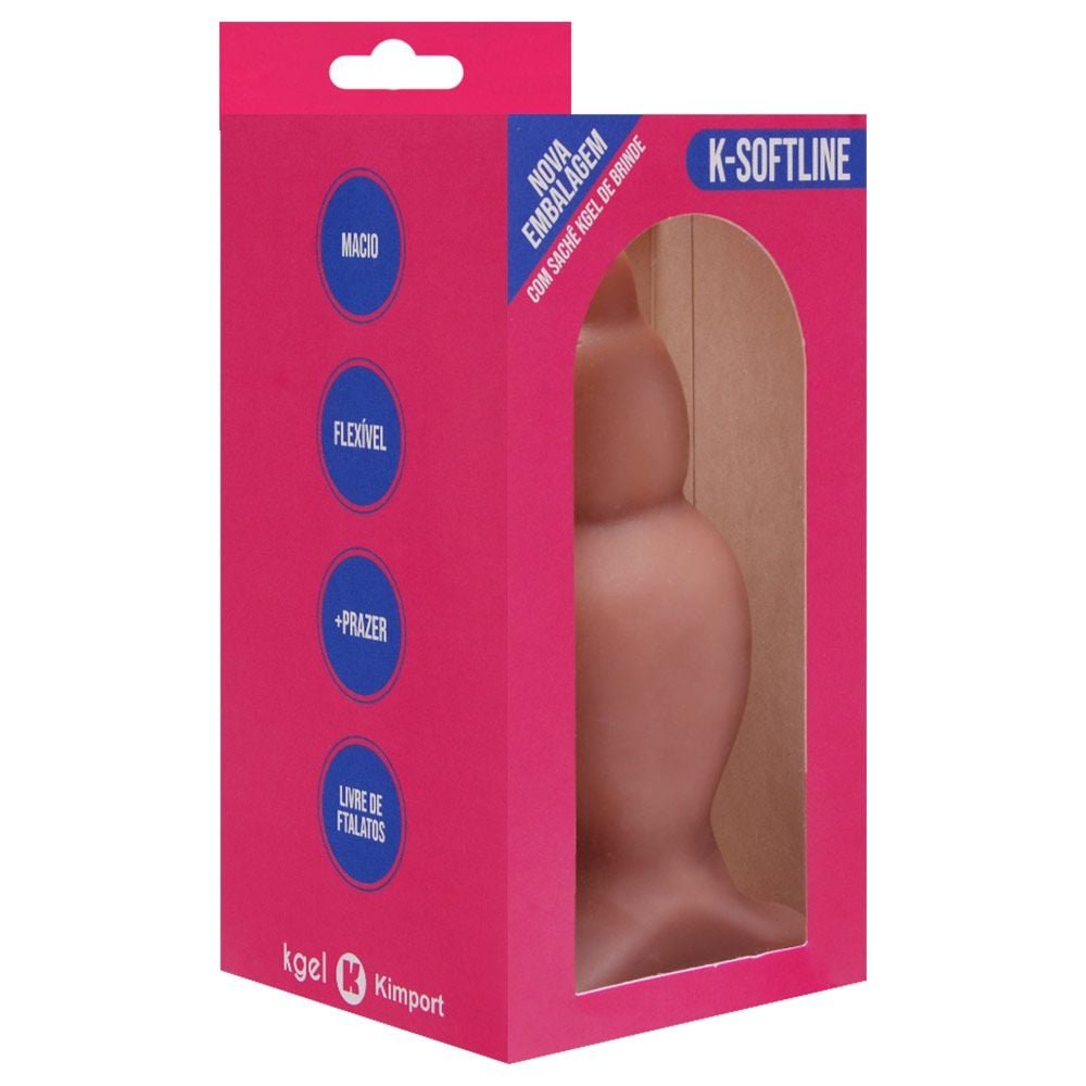 Plug Anal Borracha Maciço 11,5 X 4,8cm Kgel