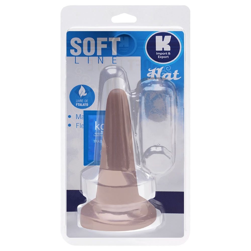 Plug Anal Borracha Maciço 14cm Kgel