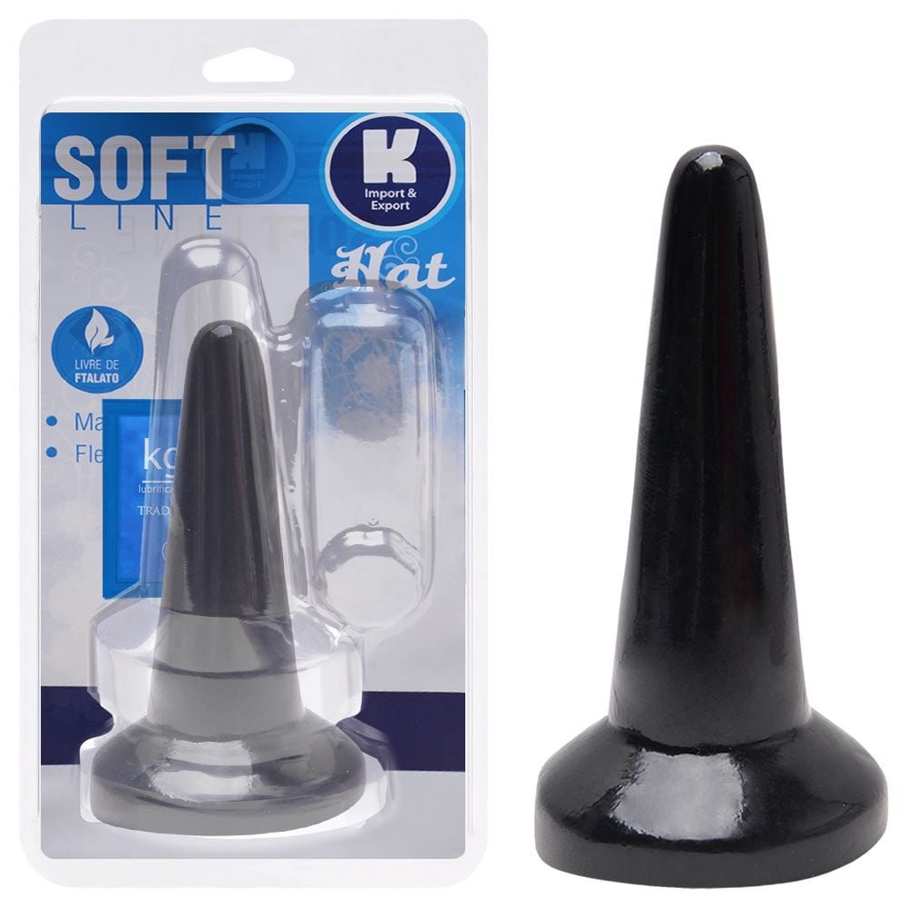 Plug Anal Borracha Maciço 14cm Kgel