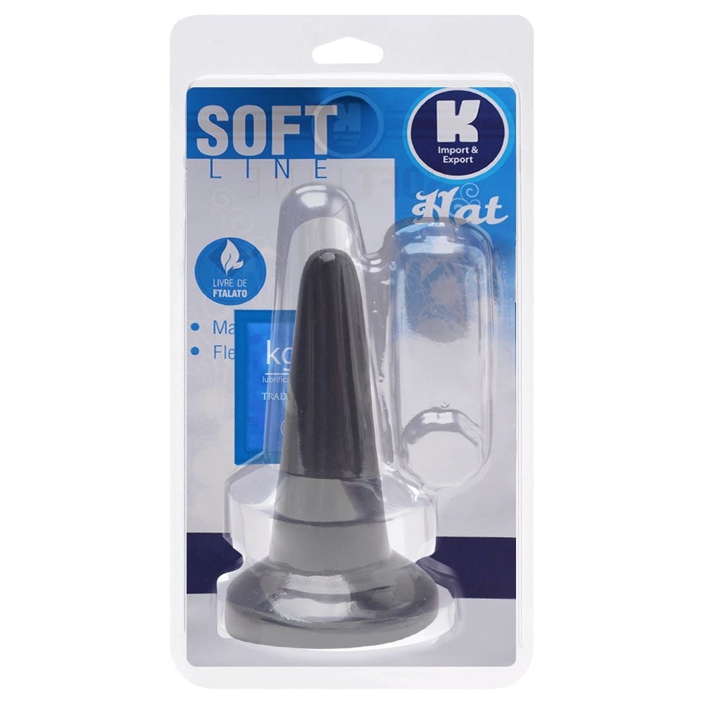 Plug Anal Borracha Maciço 14cm Kgel