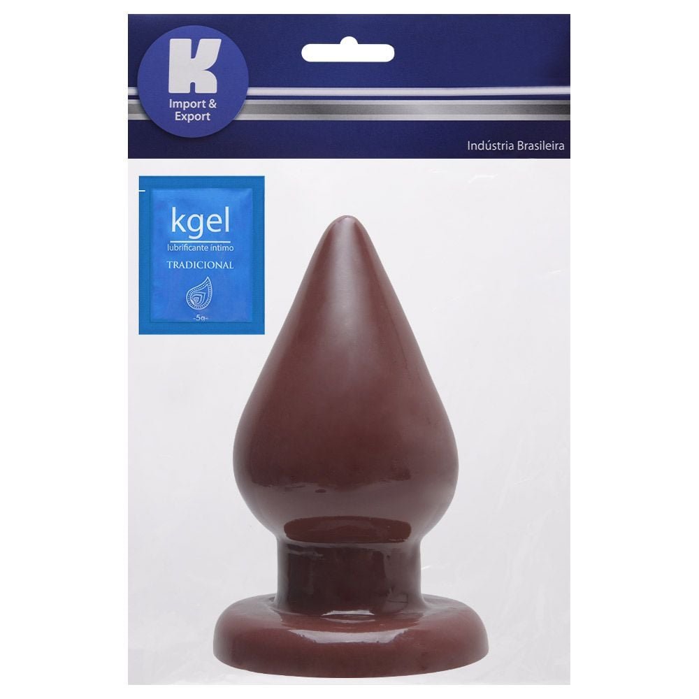 Plug Anal Borracha Maciço 17,5 X 10cm Kgel