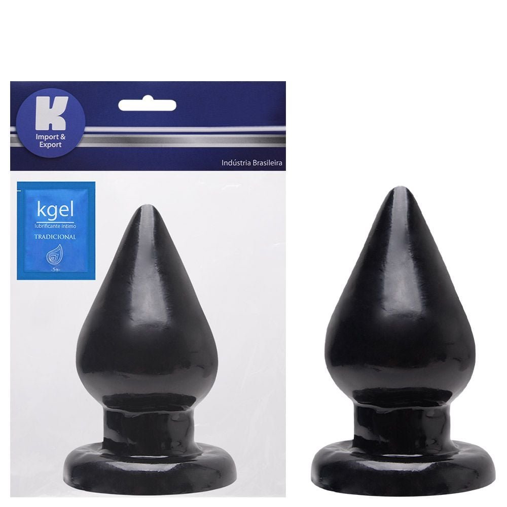 Plug Anal Borracha Maciço 17,5 X 10cm Kgel