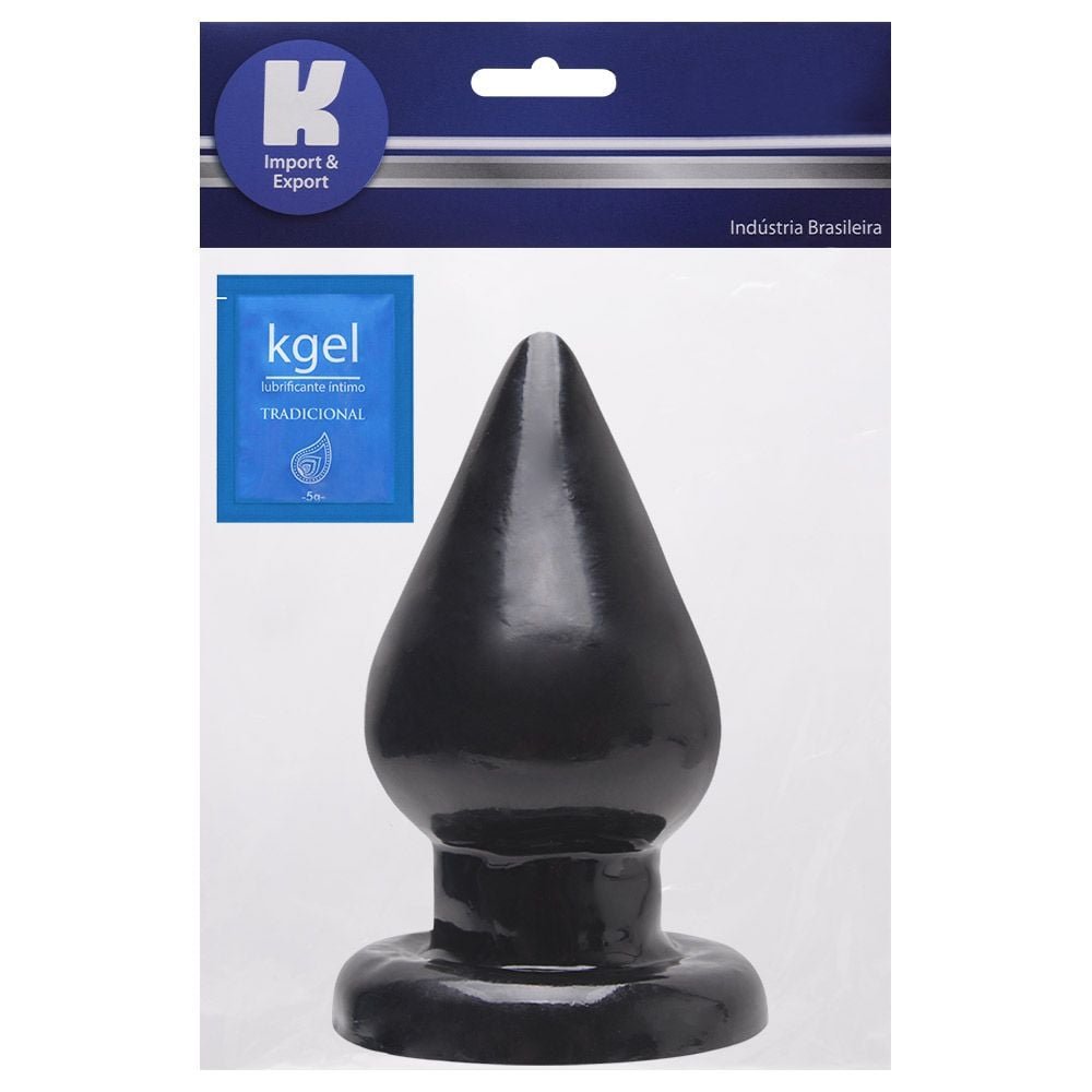 Plug Anal Borracha Maciço 17,5 X 10cm Kgel