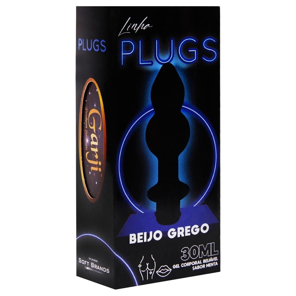 Plug Anal Com Gel Beijo Grego 30ml Garji