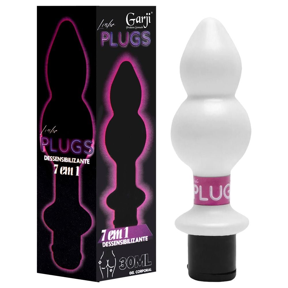 Plug Anal Com Gel Dessensibilizante 7 Em 1 30ml Garji
