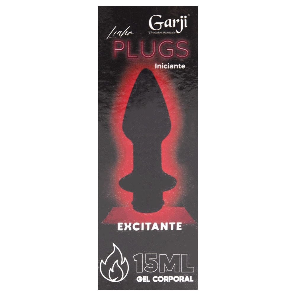 Plug Anal Com Gel Excitante Hot 15ml Garji