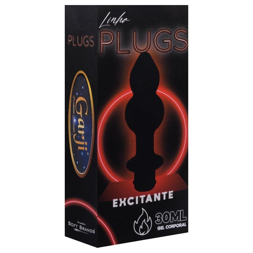Plug Anal Com Gel Excitante Hot 30ml Garji