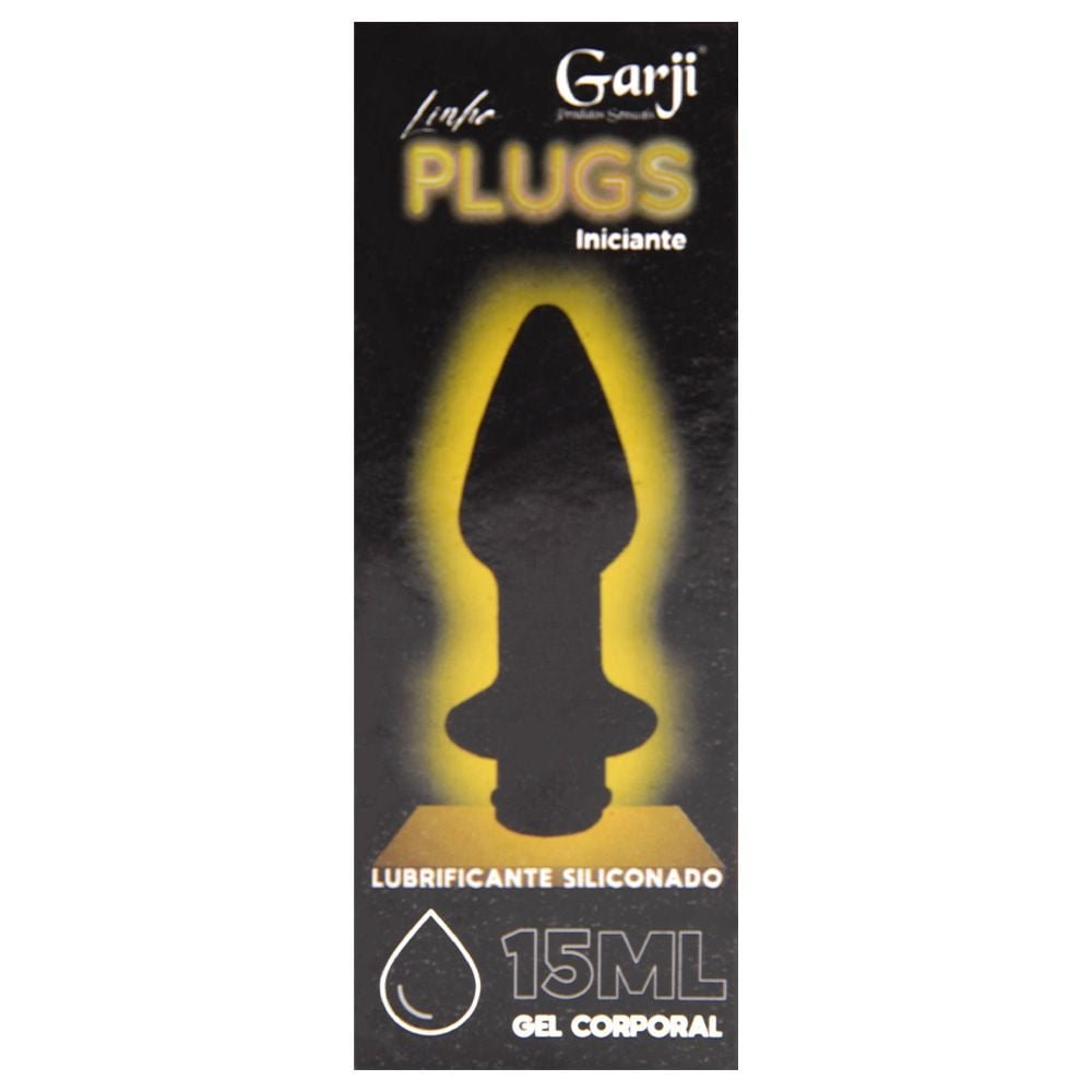Plug Anal Com Lubrificante Siliconado 15ml Garji