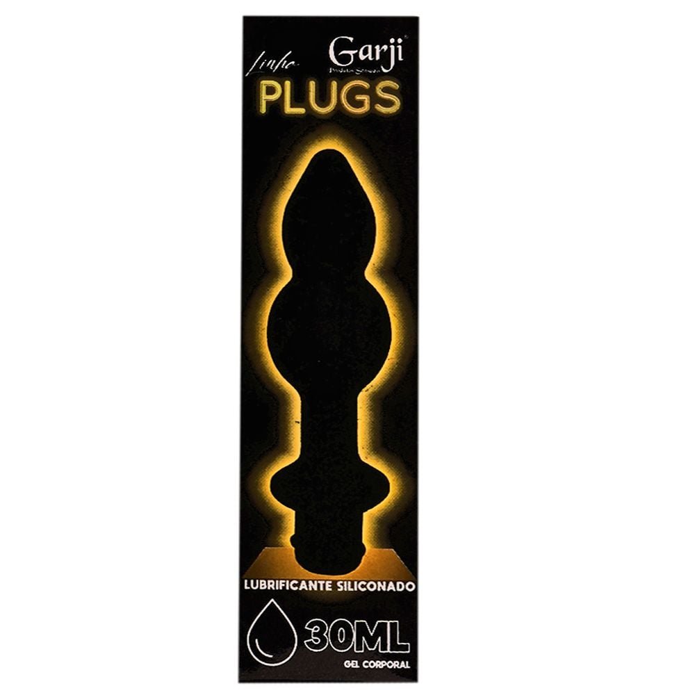 Plug Anal Com Lubrificante Siliconado 30ml Garji