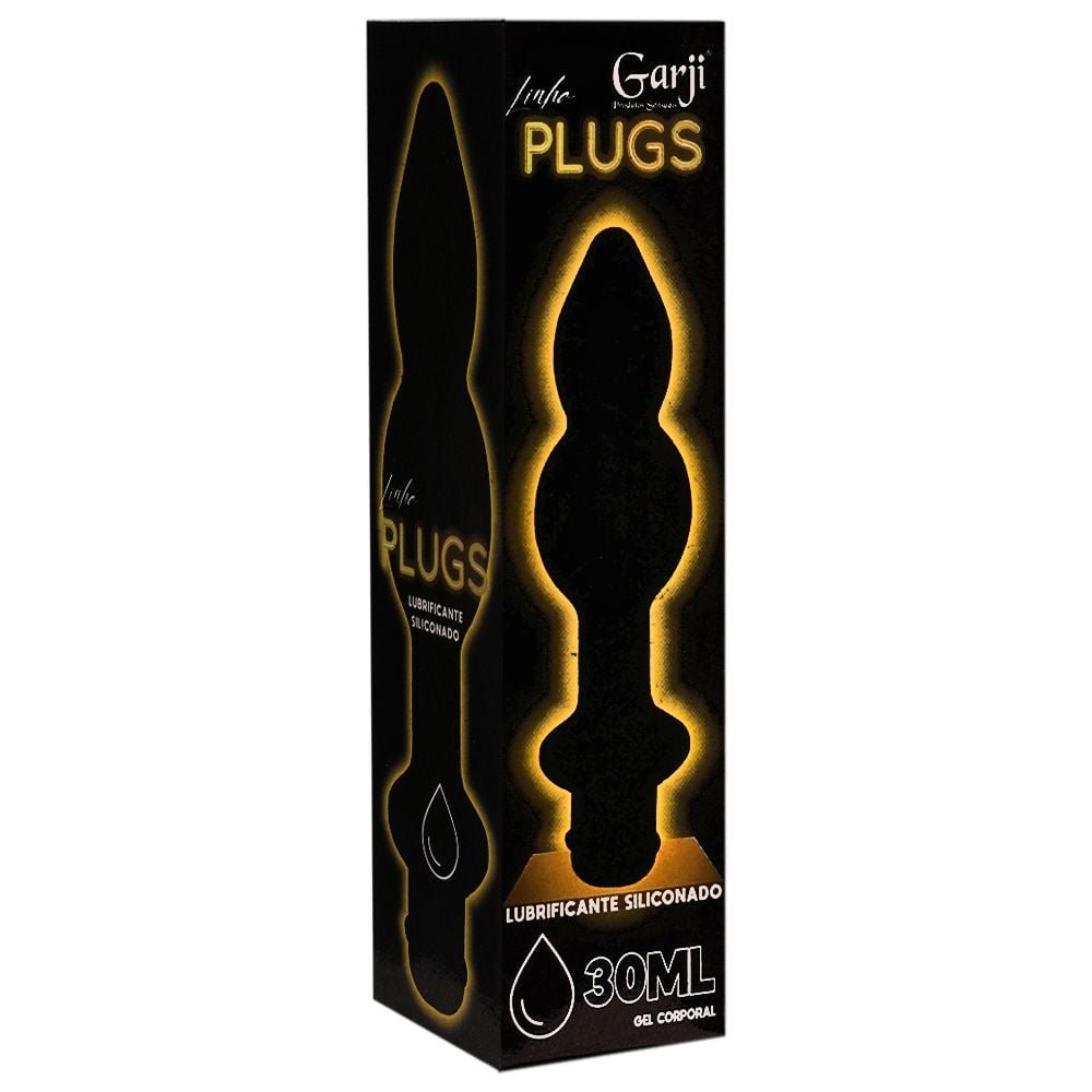 Plug Anal Com Lubrificante Siliconado 30ml Garji
