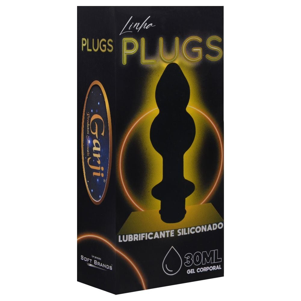 Plug Anal Com Lubrificante Siliconado 30ml Garji