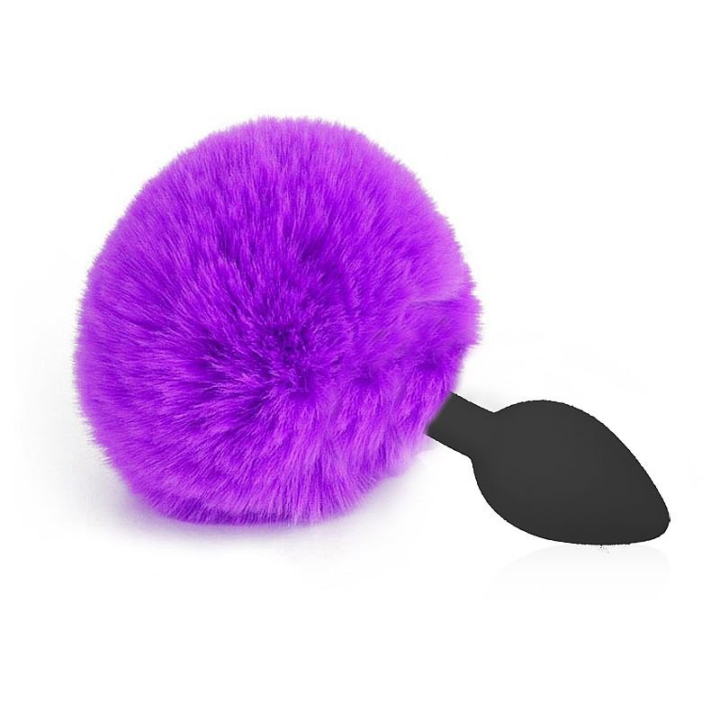Plug Anal com Rabo de Coelho - 13,5 X 3,5 - Azul