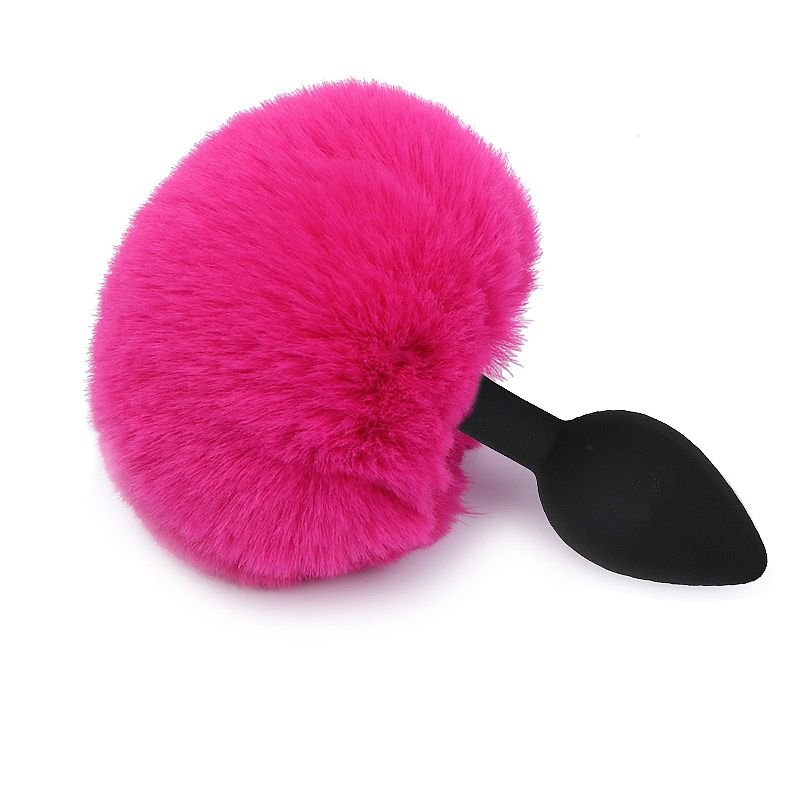 Plug Anal com Rabo de Coelho - 13,5 X 3,5 - Vermelho