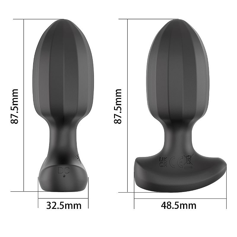 Plug Anal com Vibração - À Longa distância App - 8,5 x 3,2 - Lyra