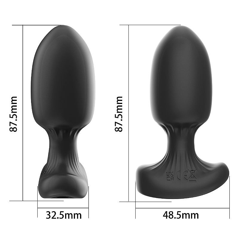 Plug Anal com Vibração - À Longa distância App - 8,5 x 3,2 - May