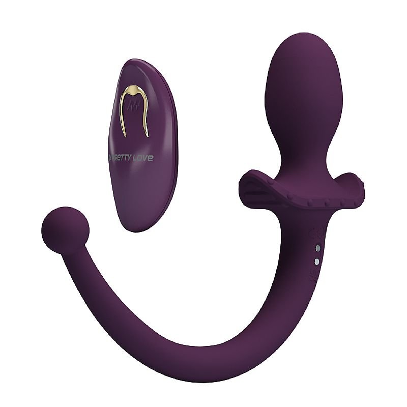 Plug Anal com Vibrador / Formato de Rabo com Controle Remoto - Pretty Love