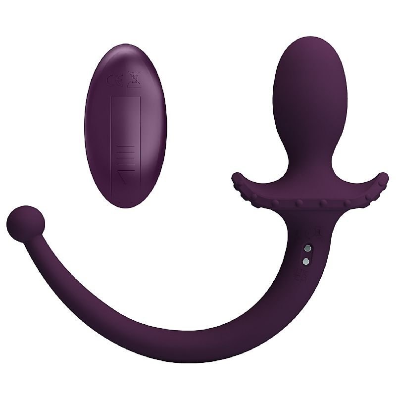 Plug Anal com Vibrador / Formato de Rabo com Controle Remoto - Pretty Love