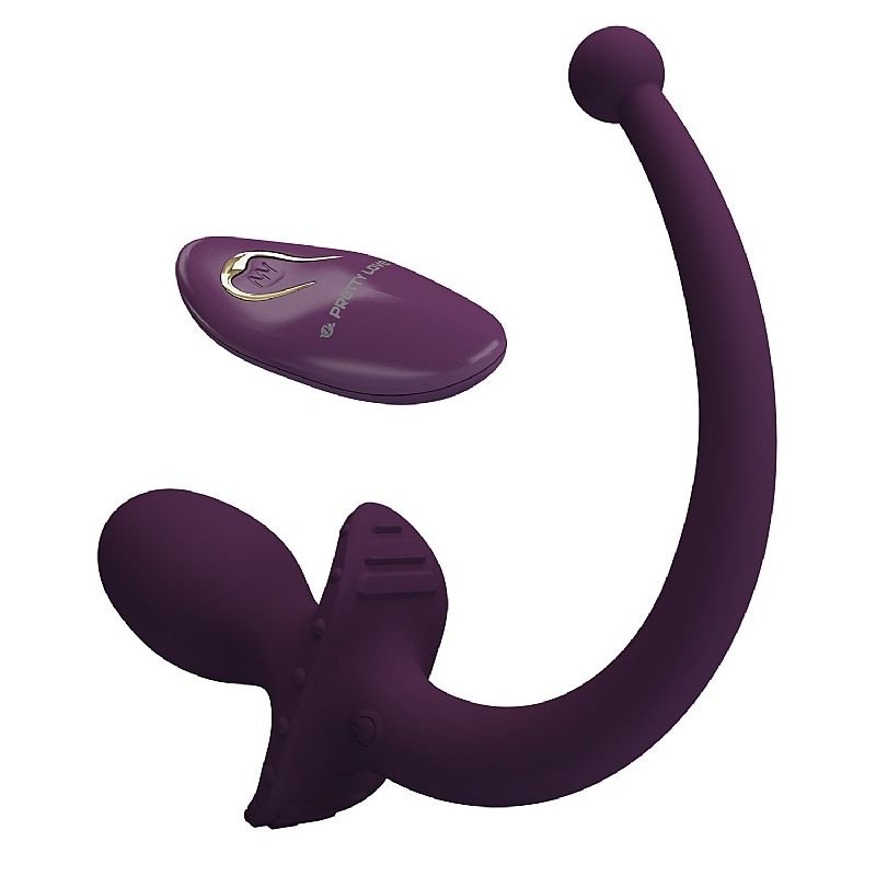Plug Anal com Vibrador / Formato de Rabo com Controle Remoto - Pretty Love