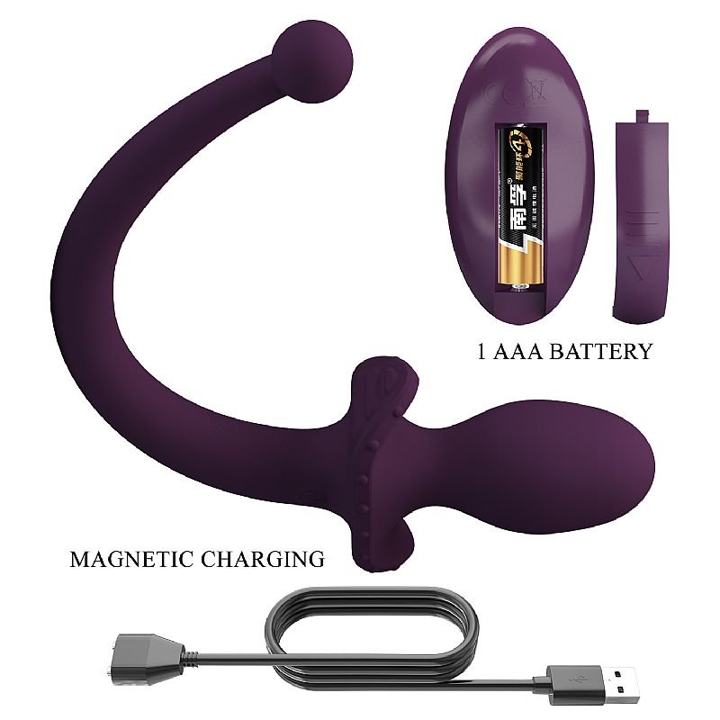Plug Anal com Vibrador / Formato de Rabo com Controle Remoto - Pretty Love