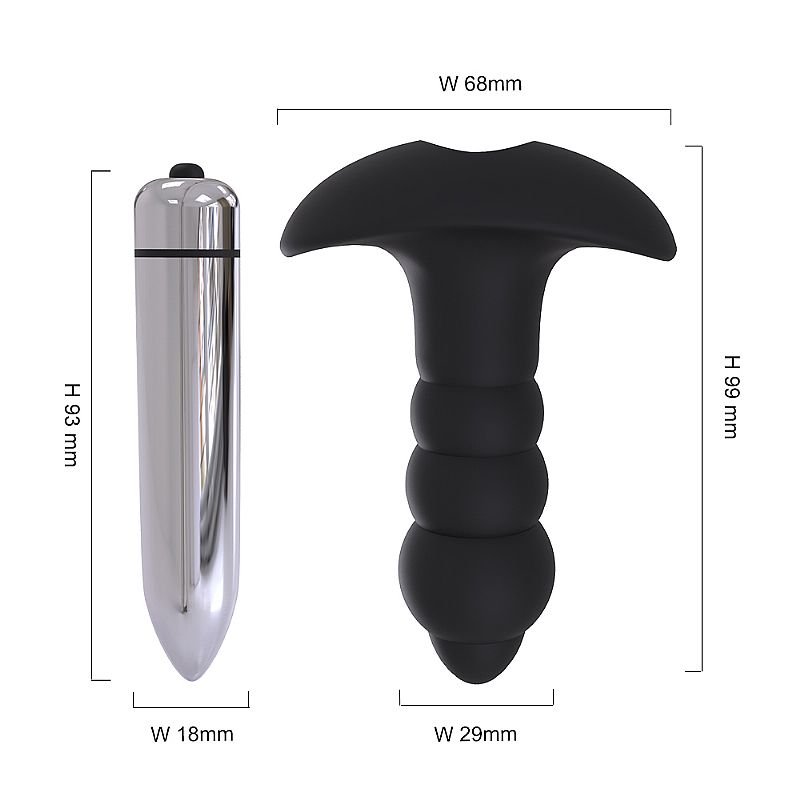 Plug Anal com Vibro- Bubble - S-Hande
