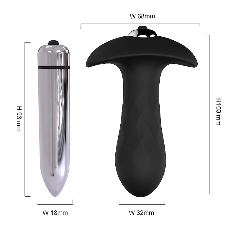 Plug Anal com Vibro- Diamond - S-Hande