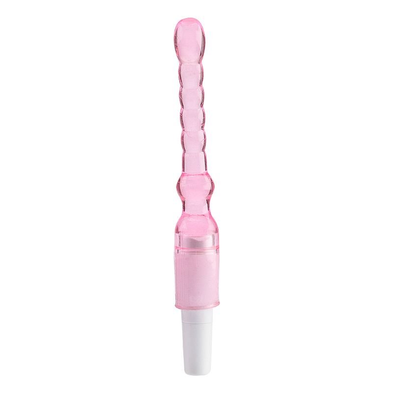 Plug Anal com Vibro Stimulator em Jelly - 17 cm - Rosa