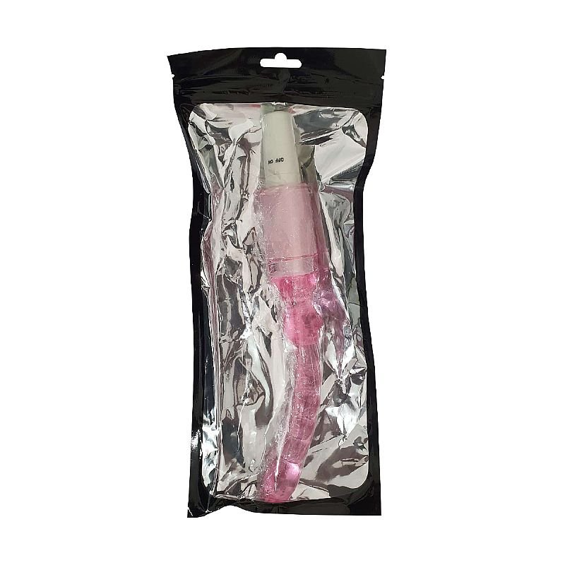 Plug Anal com Vibro Stimulator em Jelly - 17 cm - Rosa