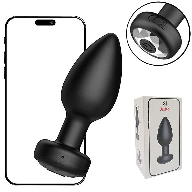 Plug Anal com Vibro - Via APP À Longa Distância - Aiko