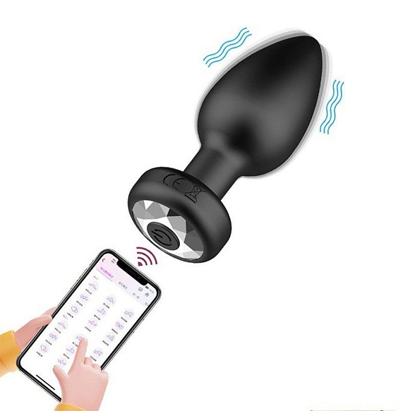 Plug Anal com Vibro - Via APP À Longa Distância - Aiko