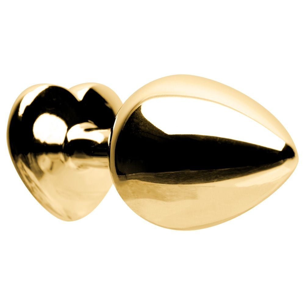 Plug Anal Coração Aço Dourado M Sexy Import