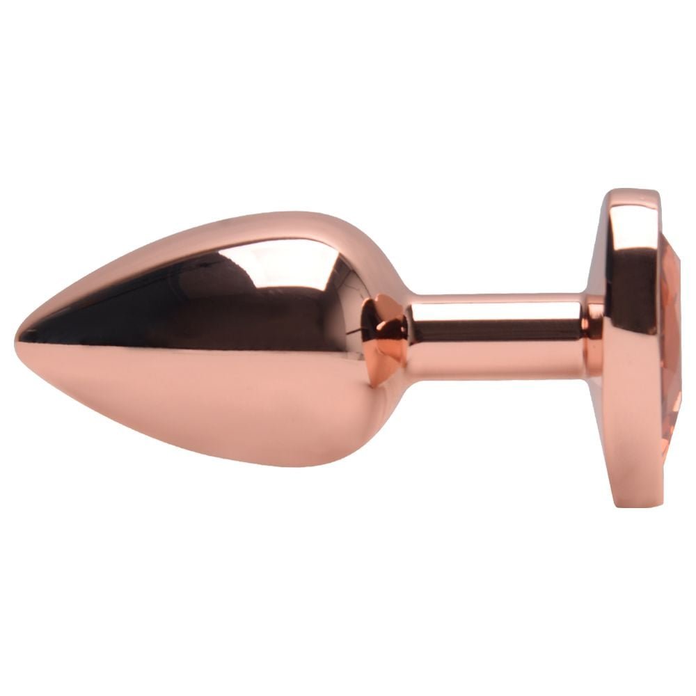 Plug Anal Coração Laranja 7 X 2,8cm Sexy Import