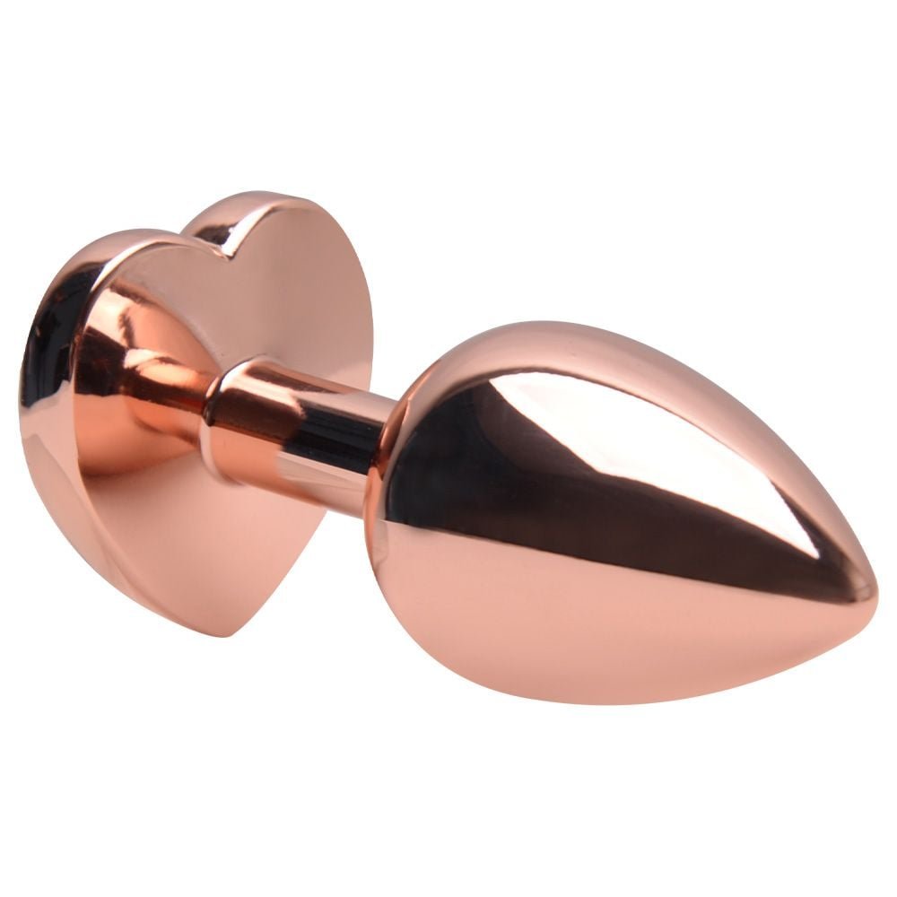 Plug Anal Coração Laranja 7 X 2,8cm Sexy Import