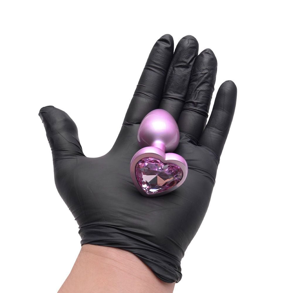 Plug Anal Coração Pedra Acrílico Tamanho P Vipmix