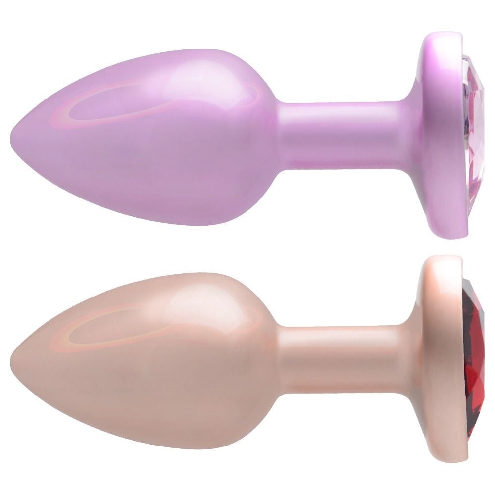 Plug Anal Coração Pedra Acrílico Tamanho P Vipmix