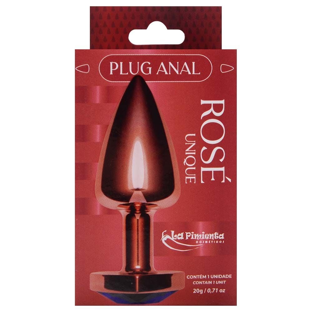 Plug Anal Coração Unique Rosé Abs La Pimienta