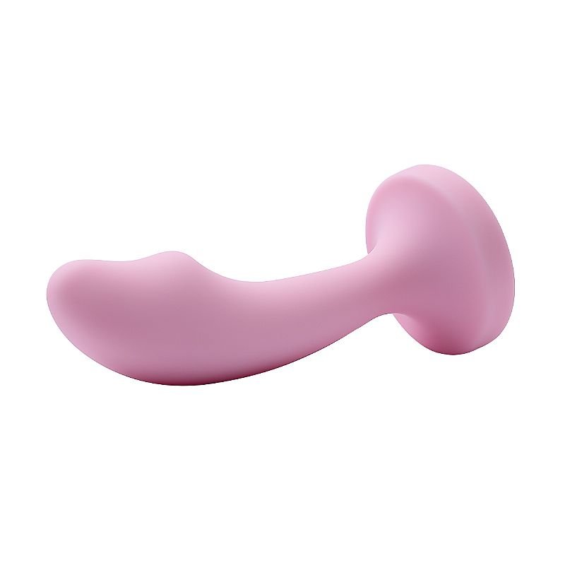 Plug Anal Curvado em Silicone com Pedra - 11,0 X 3,0